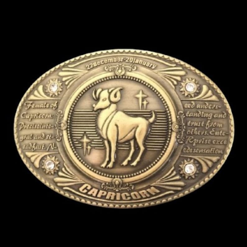 Capricorn Horoscope Zodiac Sign Women/'s Belt Buckle Belts Buckles