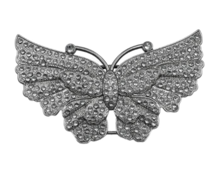 Rhinestone Butterfly Belt Buckle Women's Wide Buckles Belts