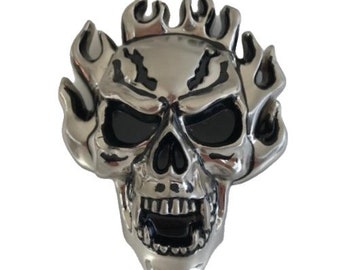Big Skull Secret Hidden Stash Box Compartment Cool Belt Buckle