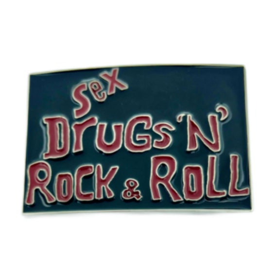 Sex Drugs N Rock & Roll Belt Buckle - Etsy