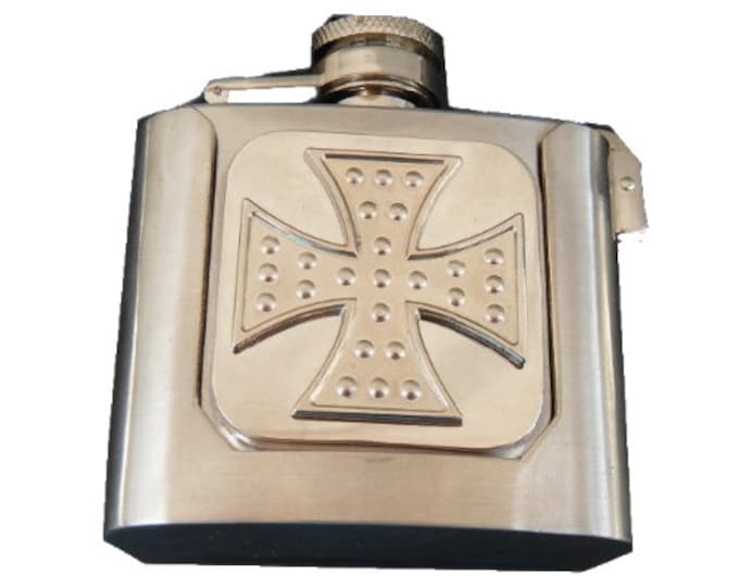 Cross 3 oz Stainless Steel Flask Belt Buckle