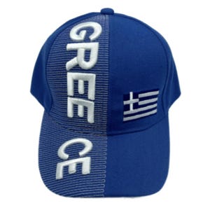Cappellino da baseball ricamato con la scritta &quot;Greek Greece&quot;, taglia unica.