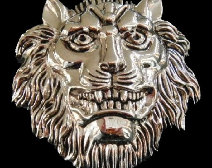 Lions Head Roman Jungle King Animal Belt Buckle Buckles