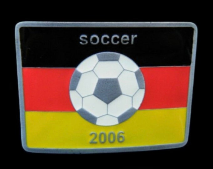 Germany Flag World Soccer Games 2006 Belt Buckle Buckles