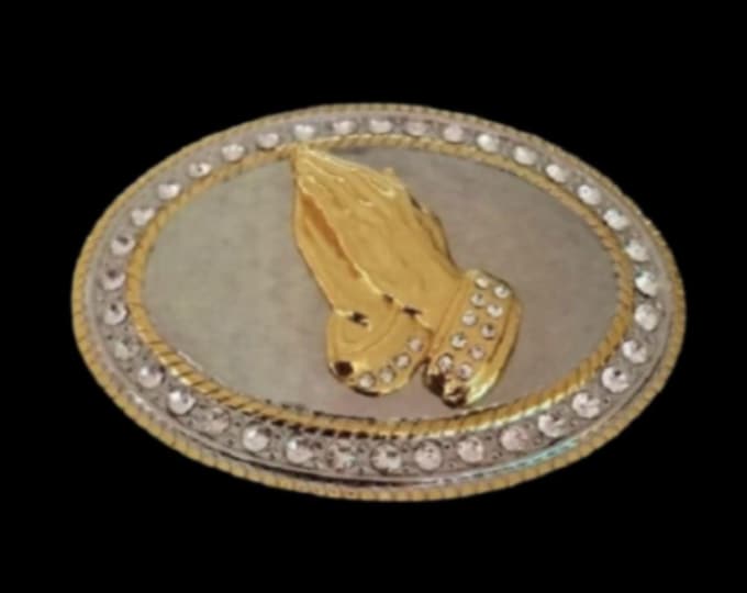 Praying Hands Religious Faith Metal Western Belt Buckle Belts Buckles