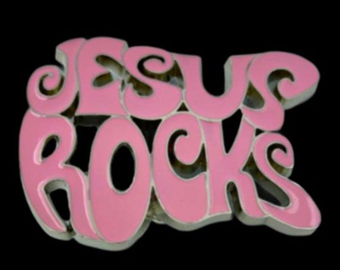 Jesus Rocks Belt Buckle Christian Men Women Accessory New