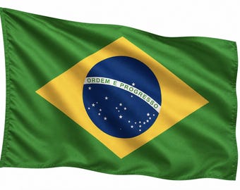 Brazil National Brazilian Pole Waving Flag Soccer Brasil