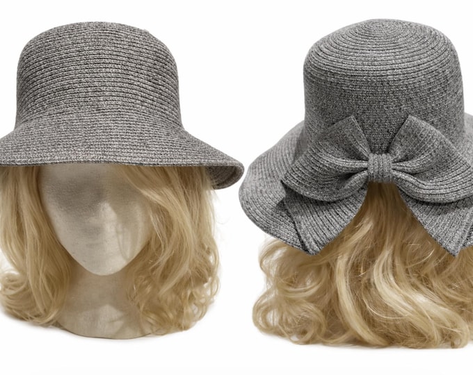 Summer Straw Hat Women's Ladies Wide Brim Beach Hat Sun Foldable Cap