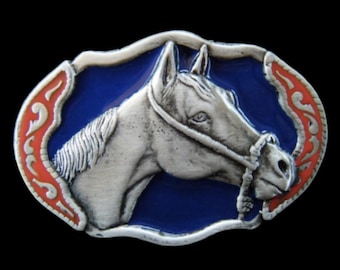 Horse Head Mere Pony Horses Equestrian Western Belt Buckles