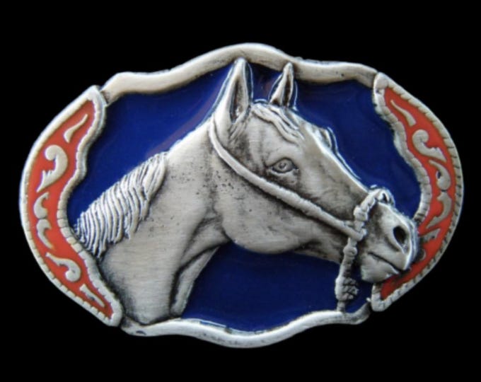 Horse Head Mere Pony Horses Equestrian Western Belt Buckles