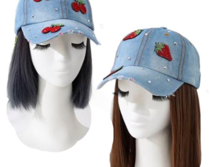 Women's Bling Hat Rhinestones Embellished Adjustable Summer Caps