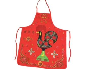 100% Cotton Portuguese Rooster Galo de Barcelos Kitchen Made in Portugal