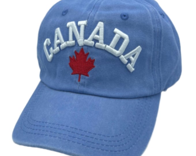 Canada Canadian Embroidered Baseball Cap International Hat One Size Fits All