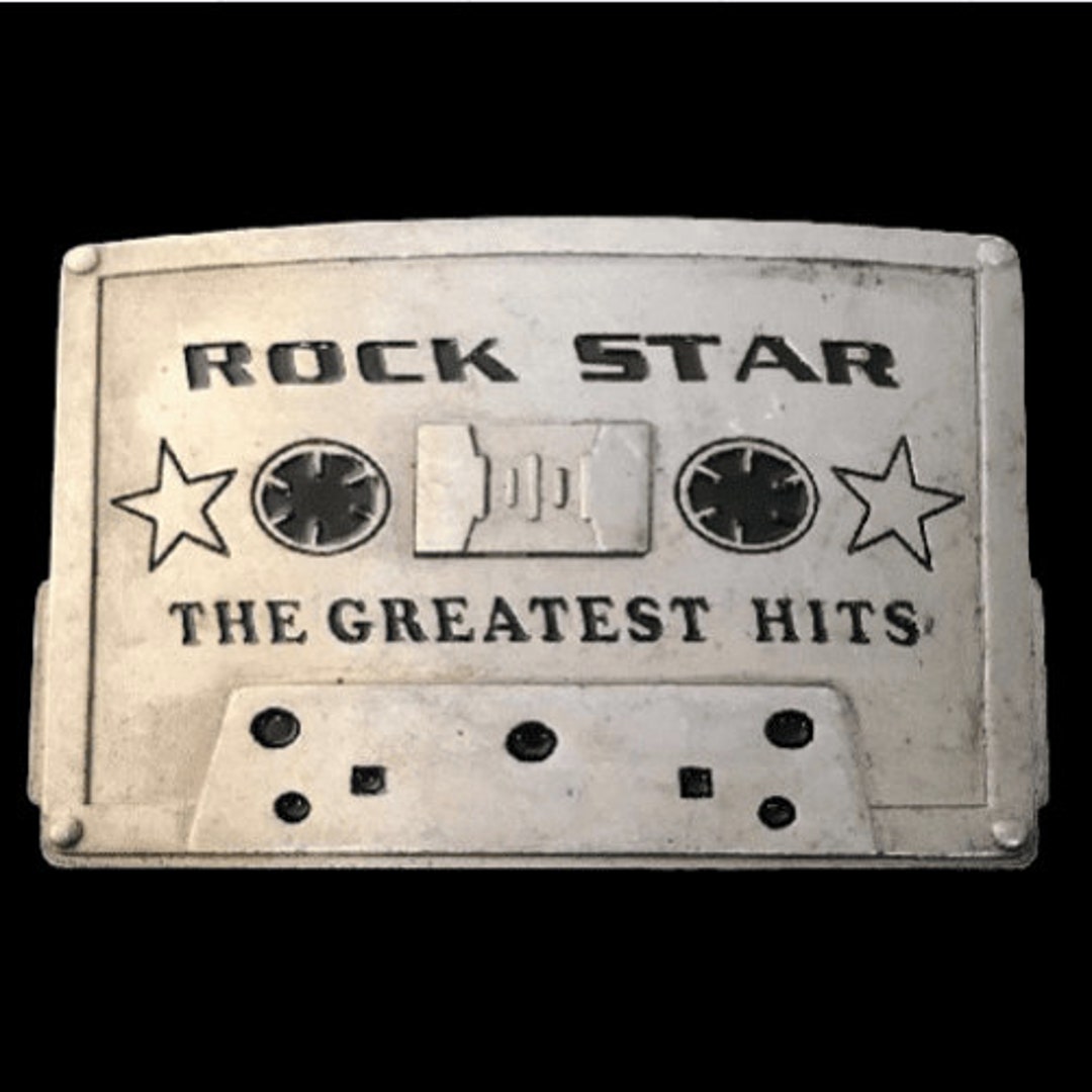 Cassette Tape Belt Buckle Rock Star Music Vintage Cassettes Tapes Buckles Belts Etsy