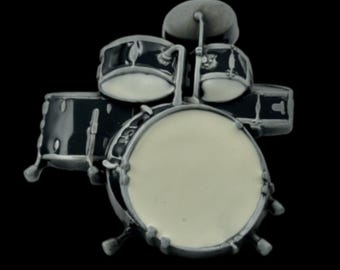 Drum Set Belt Buckle Music Drummers Sets Musical Instruments Belts & Buckles