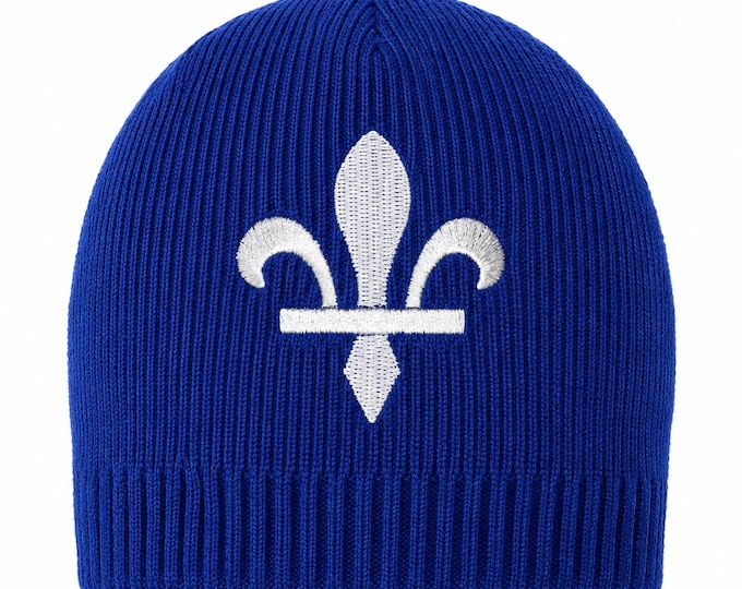 Quebec Hat Tuque Canada Beanie Winter Ski Fleur De Lys Tuques Hats