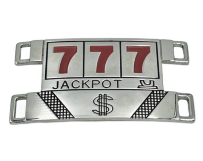 Lucky Gambler Jackpot Lucky 777 Belt Buckle Buckles Boucle de Ceintures