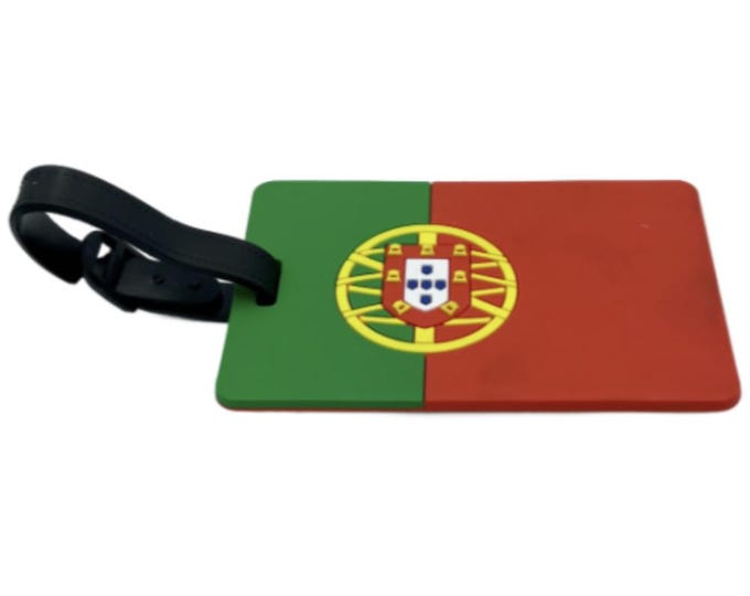 Portugal Portuguese Flag Luggage Tag Label ID Suitcase Bag Baggage Travel New