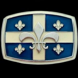 Gesp Québec vlag fleur de lys Boucle de Ceinture