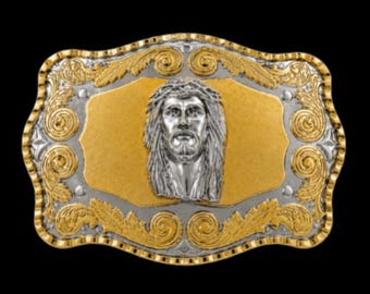 Belt Buckle Jesus Face Christ God Christian Religion Catholics Religious Western Buckles