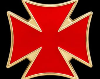 Templars Cross Belt Buckle Templar Crusader Malta Crosses Buckles Belts