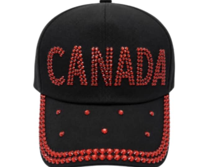 Canada Bling Rhinestone Women's Baseball Cap Outdoor Sun Hat