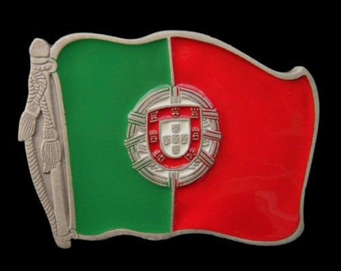 Portugal Portuguese Flag Lisbon Belt Buckle Buckles