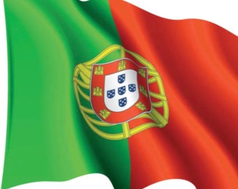 Portugal National Flag Quinas Soccer Waving Pole Flags Portuguese