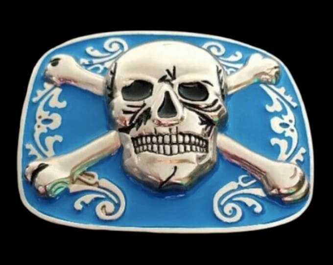 Jolly Roger Pirate Flag Belt Buckle Crossbones Skulls Belt Buckles Flags