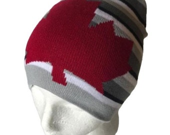 Canada Canadian Flag Red Maple Leaf Unisex Ski Hat Beanie Hats Tuque