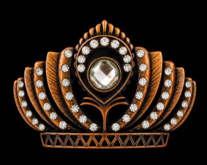 Crown Beauty Queens Crowns Rhinestones Belt Buckle Buckles