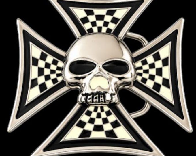 Belt Buckle Cross Skull Bones Evil Halloween Party Unisex Skulls Buckles & Belts
