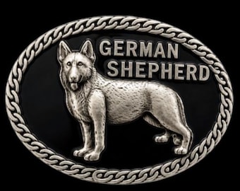 German Shepherd Dog Pet Animal Belt Buckle