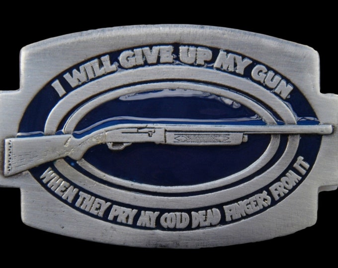 Belt Buckle Rifle Redneck Hunter Hunting Shotgun