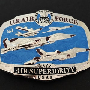 U.S. Air Force USAF Air Superiority Military Fighter Plane Profession Belt Buckles