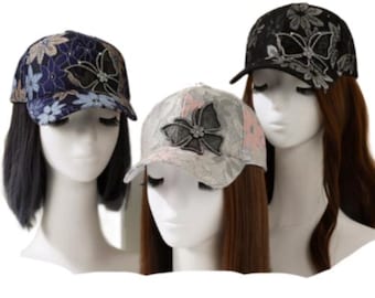 Rhinestone Butterfly Baseball Cap Girls Women Hip Sun Hat New Fashion