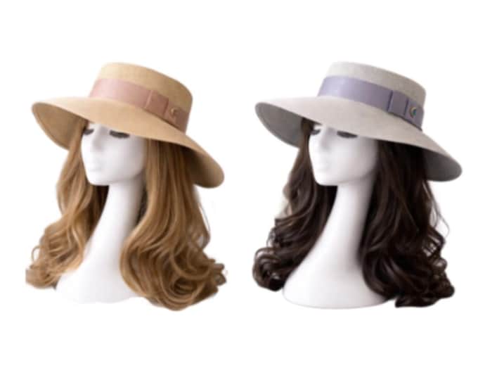 Summer Autumn Floppy Hat Women Ladies Wide Brim Beach Hats Sun Foldable Cap