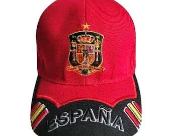 MASDUIH Spanish Flag Denim Hat Baseball Caps Adjustable Plain Cap MASDUIH Spanish Flag Denim Hat Baseball Caps Adjustable Plain Cap