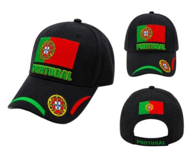 Portuguese Baseball Cap Hat Portugal Flag Embroidered Ball Caps Hats