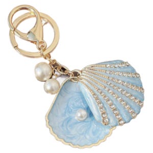 Brelok do kluczy Ocean Pearl Shell, śliczny plecak, zawieszka do torebki
