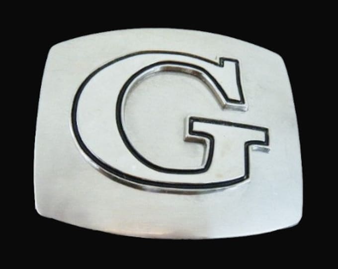 Initial G Letter Belt Buckle Alphabet Letters Initials Monogram Belts Buckles