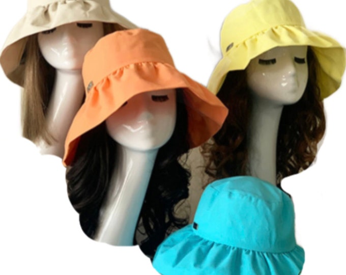 Sun Hat Wide Brim UV Protection Women Summer Foldable Bucket Hats