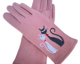Women's Winter Warm Fashion Gloves With Cats