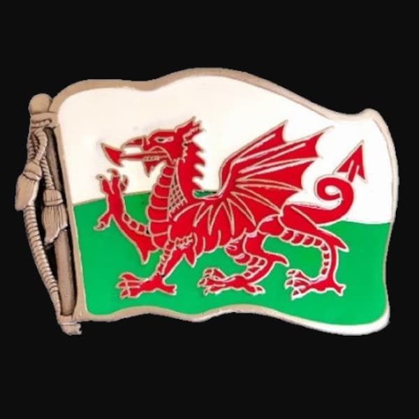 Flag of Wales Y Ddraig Goch The Red Dragon Belt Buckle Belts Buckles