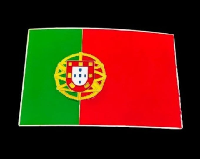 Portuguese Flag Belt Buckle Portugal National Escudo Quinas