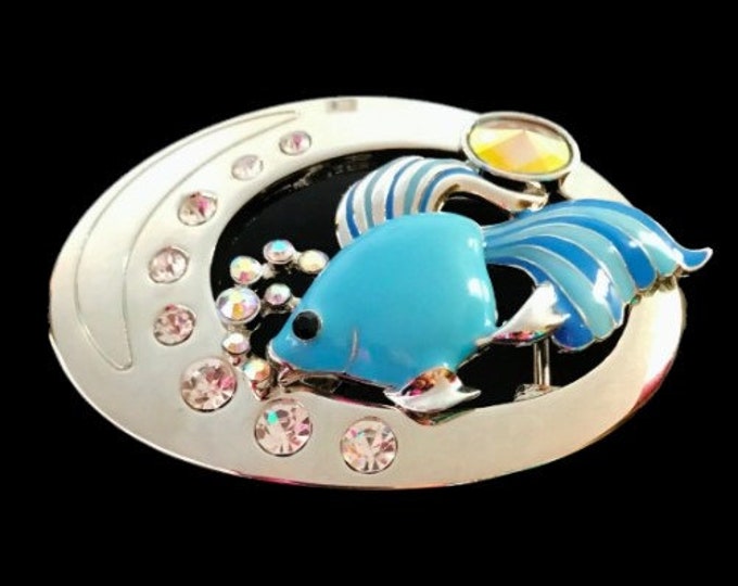 Fish Belt Buckle Rhinestones Fishing Women's Fashion Buckles