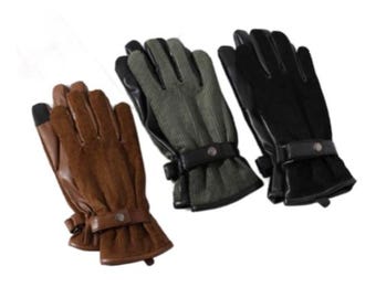 Men's Winter Warm Driving Gloves Touch Screen