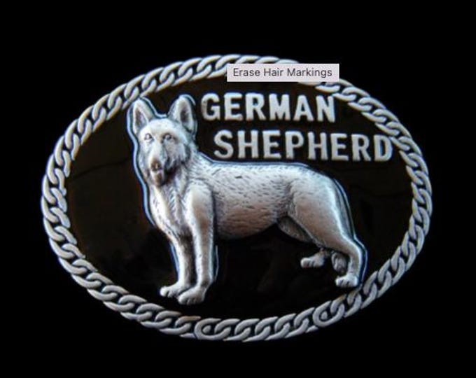 German Shepherd Dog Pet Animal Belt Buckle
