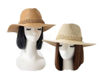 Summer Floppy Straw Hat Women Ladies Wide Brim Beach Hat Sun