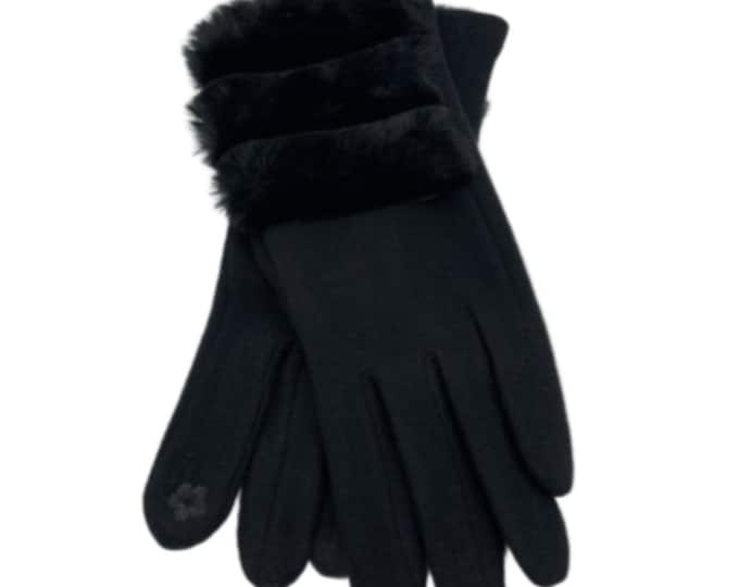 Women's Winter Gloves Touchscreen Soft Warm Faux Fur Fashion